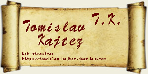 Tomislav Kajtez vizit kartica